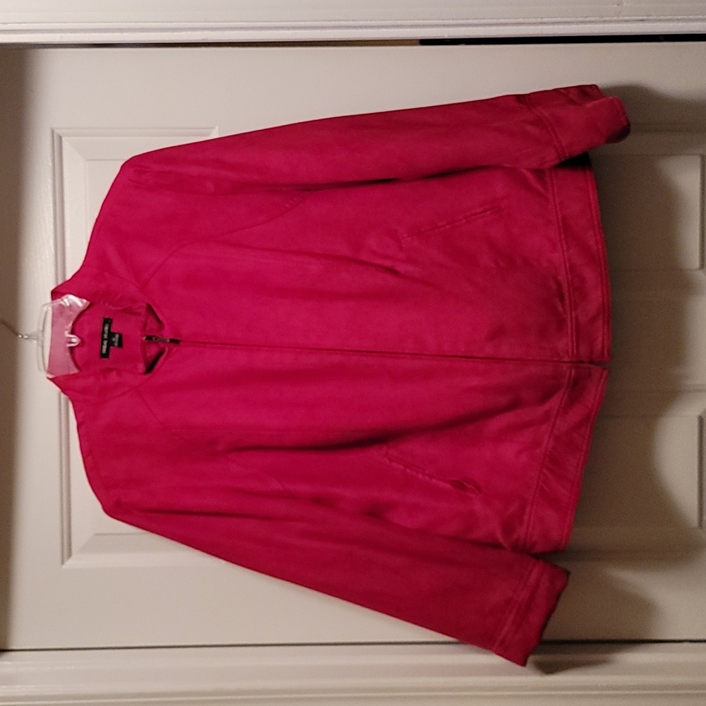 Red 100% polyester jacket